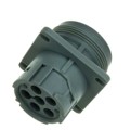 AHD10-6-12P-L - CONN RCPT HSNG MALE 6POS PNL MNT