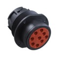 HD10-9-96P-B025 - CONN RCPT HSNG MALE 9POS PNL MNT
