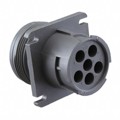 HD10-6-96P - CONN RCPT HSNG MALE 6POS PNL MNT