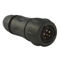 UTS6JC103W3P - CONN PLUG HSNG MALE 6POS INLINE