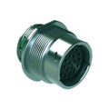 AHDM04-18-21SN - CONN RCPT HSNG FMALE 21PS PNL MT