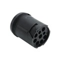 AHD14-9-96P - CONN RCPT HSNG MALE 9POS INLINE