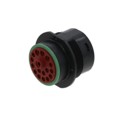 HDP24-24-18PN - CONN RCPT HSNG MALE 18POS PNL MT