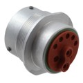 HD34-24-91PN - CONN RCPT HSNG MALE 9POS PNL MT
