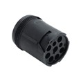 AHD14-9-1939P - CONN RCPT HSNG MALE 9POS INLINE
