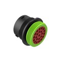AHDP04-24-23PN-WTA - CONN RCPT HSG MALE 23POS PNL MNT