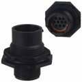 UTS71210P - CONN RCPT HSNG MALE 10POS PNL MT