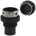 UTG1128P - CONN RCPT HSNG MALE 8POS INLINE