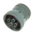 AHD16-6-12SB010 - CONN PLUG HSG FMALE 6POS INLINE