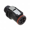 UTL6TH103G1S - CONN PLG HSG F/M 4POS PNL MNT