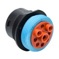 AHDP04-24-09SR-WTA - CONN RCPT HSNG FMALE 9POS PNL MT