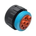 AHDP06-24-09PR-WTA - CONN PLUG HSNG MALE 9POS INLINE