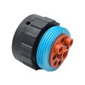 AHDP06-24-09SR-WTA - CONN PLUG HSNG FMALE 9POS INLINE