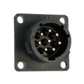 UTS0128P - CONN RCPT HSNG MALE 8POS PNL MNT