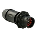 UTS7GJC128P - CONN RCPT HSNG MALE 8POS PNL MNT