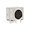 KMDGX-8S-BS - CONN RCPT FMALE MINI DIN 8P SLDR