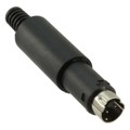MD-30 - CONN PLUG MALE MINI DIN 3P SLDR