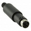MD-40 - CONN PLUG MALE MINI DIN 4P SLDR