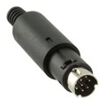 MD-80 - CONN PLUG MALE MINI DIN 8P SLDR