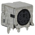 5750071-1 - CONN RCPT FMALE MINI DIN 6P SLDR