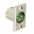 D3M - CONN RCPT MALE XLR 3P SOLDER CUP