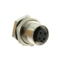 M12A-04PFFS-SF8001 - CONN RCPT FMALE 4P GOLD SLDR CUP