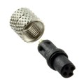 850-004-203RLU1 - CONN PLUG FMALE 4P GOLD SLDR CUP