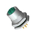 M12D-04PFFP-SF8001 - CONN RCPT FMALE 4POS GOLD SOLDER