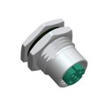 M12D-04PFFS-SF8001 - CONN RCPT FMALE 4P GOLD SLDR CUP