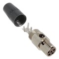 TA5FLX - CONN PLUG FMALE MINI XLR 5P SLDR