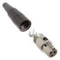 TA3FX - CONN PLUG FMALE MINI XLR 3P SLDR