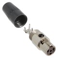 TA4FLX - CONN PLUG FMALE MINI XLR 4P SLDR