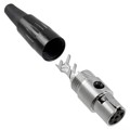 TA4FX - CONN PLUG FMALE MINI XLR 4P SLDR