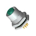 M12A-12PFFP-SF8001 - CONN RCPT FMALE 12POS GOLD SLDR