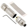 1542897 - CONN PLUG MALE 4POS GOLD SCREW
