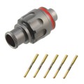 FGS.0M.305.XLMT - CONN PLUG FMALE 5POS GOLD CRIMP