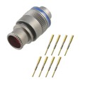 FMN.1M.308.XLCT - CONN PLUG MALE 8POS GOLD CRIMP