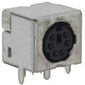 5749266-1 - CONN RCPT FMALE MINI DIN 6P SLDR