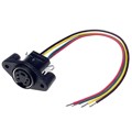 MD-40PL100 - CONN RCPT FMALE MINI DIN 4P WIRE
