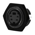 MD-30CV - CONN RCPT FMALE MINI DIN 3P SLDR