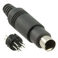 MD-90 - CONN PLUG MALE MINI DIN 9P SLDR