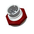 ABD-06PMMS-LC7001 - CONN RCPT MALE 6P GOLD SLDR CUP