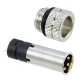 854-004-103RLS4 - CONN RCPT MALE 4P GOLD SLDR CUP