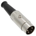 09BL4MX - CONN PLUG MALE DIN 4POS SOLDER