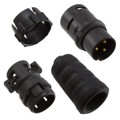 EN3C3M16X - CONN PLUG MALE 3P GOLD SLDR CUP