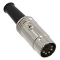05BL5MX - CONN PLUG MALE DIN 5POS SOLDER