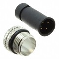 858-004-103RLU4 - CONN RCPT MALE 4P GOLD SLDR CUP