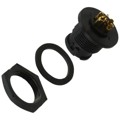 7282-6PG-300 - CONN RCPT MALE 6P GOLD SLDR CUP
