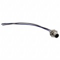 M12A-04PMMC-SH8B15 - CONN PLUG MALE 4P WIR LEAD 0.49'