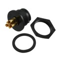 4182-3SG-300 - CONN RCPT FMALE 3P GOLD SLDR CUP